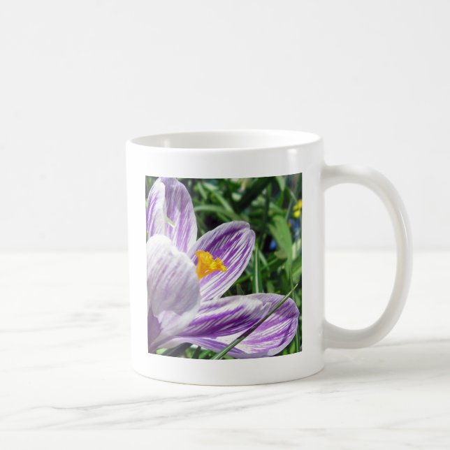 Violett-Frühlingscrocus Tasse (Rechts)