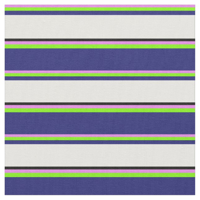Violett, Grün, Mitternau, Weiß und Schwarz Stoff (Nahaufnahme)
