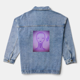 Violett Jeansjacke