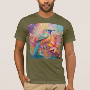 Violett-kehlige Singvogelfantasie Vogel T-Shirt