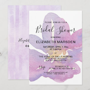 Violett-Lavendel-Brautparty Einladung