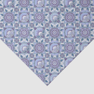 Violett, Lavendel, Flieder, Blau & Weiß im Art Dec Seidenpapier