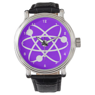 Violett Lila Atom Armbanduhr