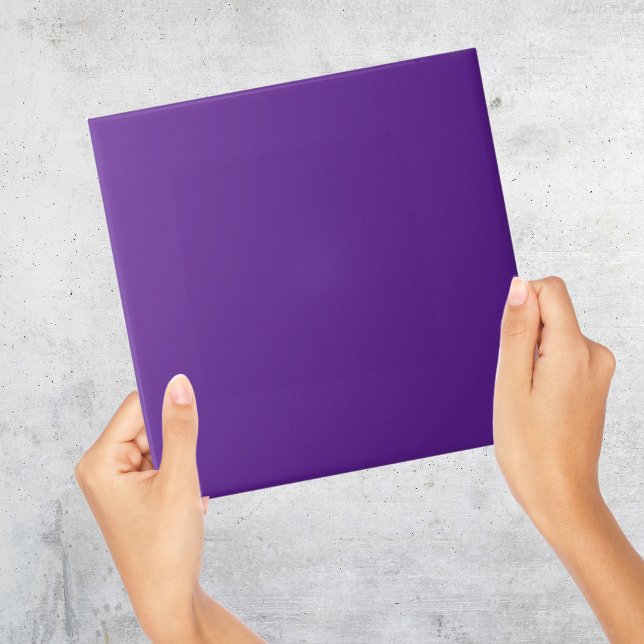 Violett Lila, feste Farbschicht Fliese (Violet Purple Solid Colour Tile plain ans simple )