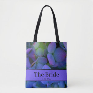 Violett lila-rosa-blaue Hydrangeas-Blume Bridge