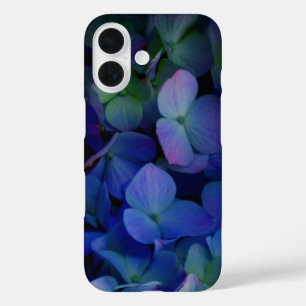 Violett lila-rosa-blaue Hydrangeas-Blume iPhone 16 Hülle