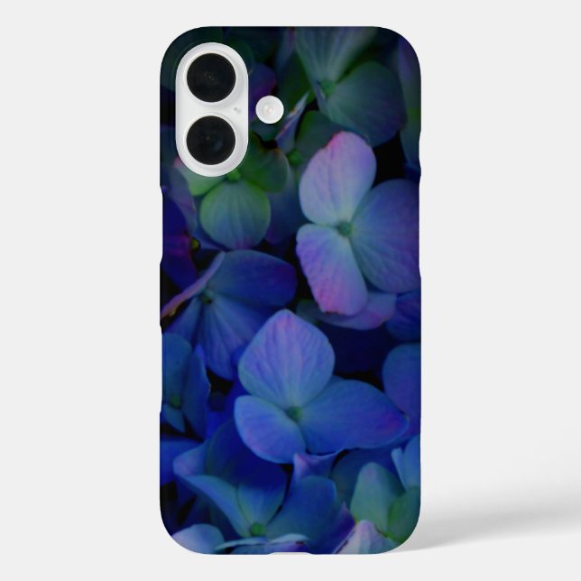 Violett lila-rosa-blaue Hydrangeas-Blume Case-Mate iPhone Hülle (Rückseite)