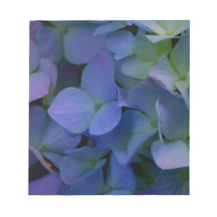 Violett lila-rosa-blaue Hydrangeas-Blume Notizblock