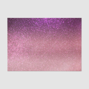 Violett Lila rosa Triple Glitzer Ombre Gradient Seidenpapier
