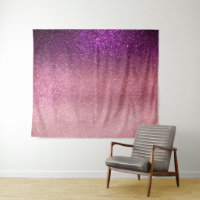 Violett Lila rosa Triple Glitzer Ombre Gradient