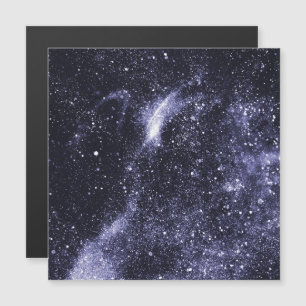 Violett lila, sehr peri schwarze abstrakte Galaxie Magnetkarte