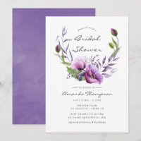 Violett Mohn Brautparty