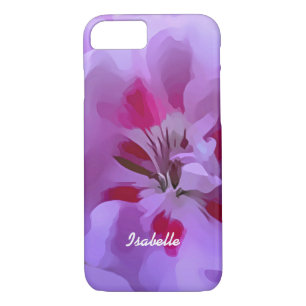 Violett Pink Abstrakte Hibiskus Blume Personalisie Case-Mate iPhone Hülle