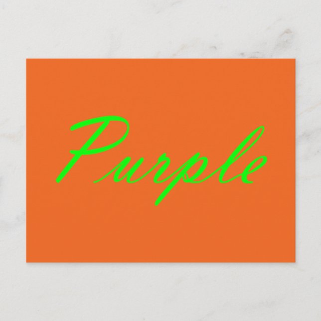 Violett Postkarte (Vorderseite)