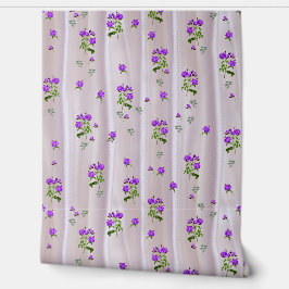 Violett Purplisch-Rose auf Magenta-Pink-Seide Tapete