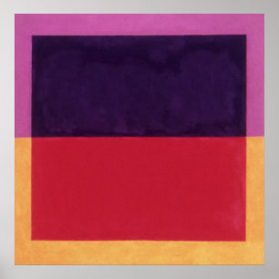 violett, rot auf gelb 01.01 poster