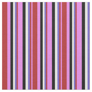 Violett, Rot, Schieferblau, Weiß und Schwarz Stoff