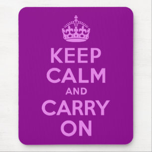 Violett Ruhe bewahren und weiter tragen Mousepad