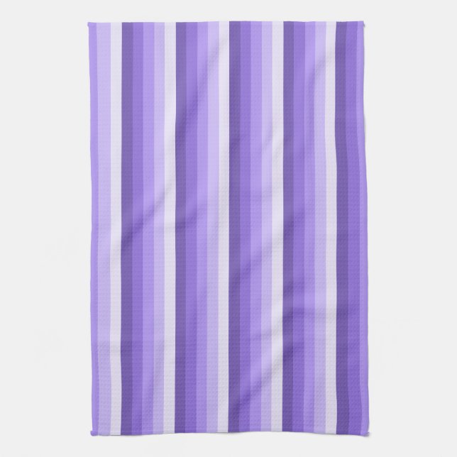 Violett-Schattenstreifen Geschirrtuch (Vertikal)