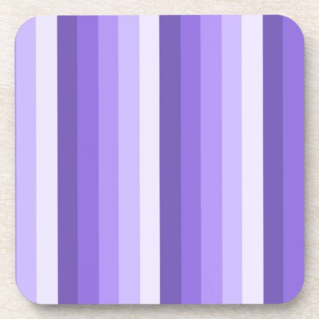 Violett-Schattenstreifen Getränkeuntersetzer (Vorderseite)