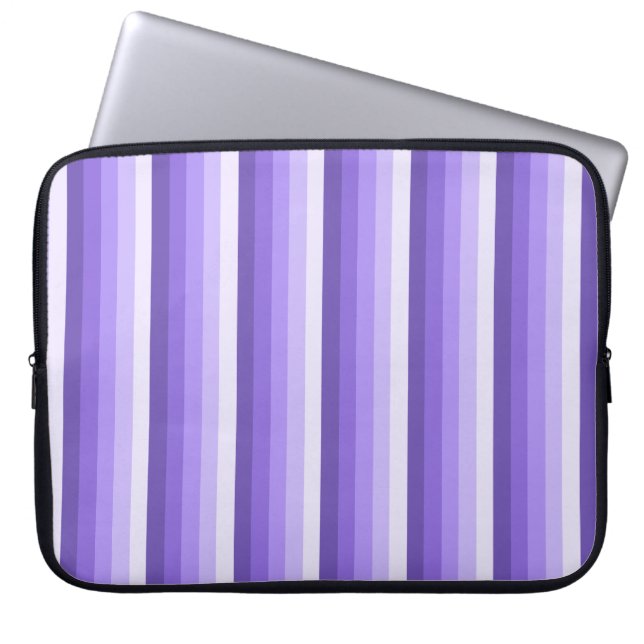Violett-Schattenstreifen Laptopschutzhülle (Vorderseite)