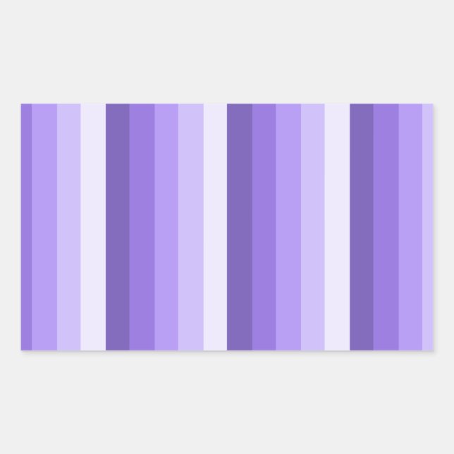 Violett-Schattenstreifen Rechteckiger Aufkleber (Vorderseite)