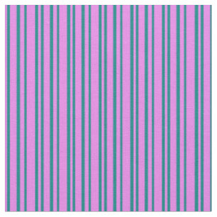 Violett und Aquamarine farbige Linien Stoff