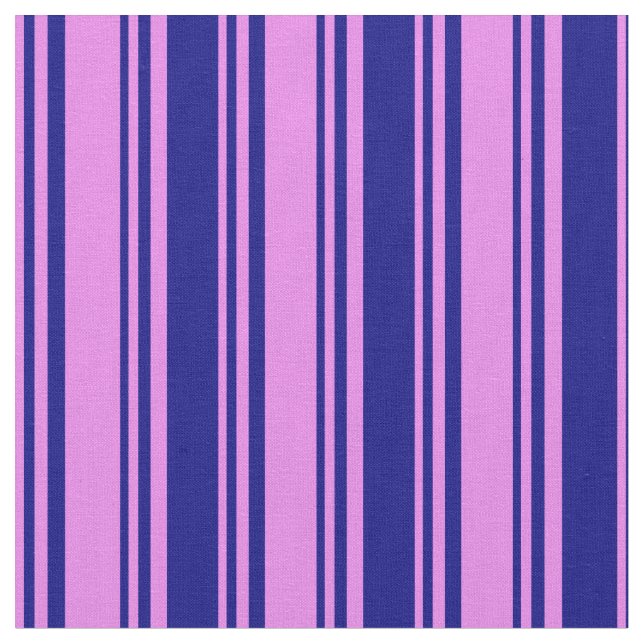 Violett und blaue Streifen Stoff (Nahaufnahme)