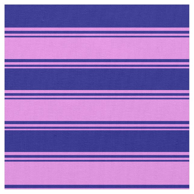 Violett und blaues Muster der Streifen Stoff (Nahaufnahme)