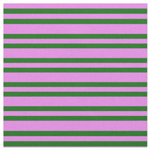 Violett und dunkelgrüne, farbige Linienmuster Stoff