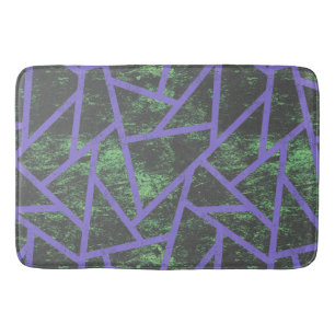 Violett und grünes Mosaik Badematte