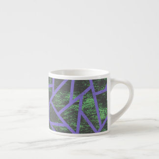 Violett und grünes Mosaik Espressotasse