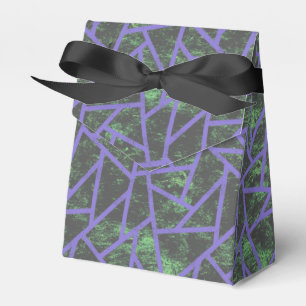 Violett und grünes Mosaik Geschenkschachtel
