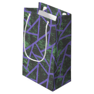 Violett und grünes Mosaik Kleine Geschenktüte