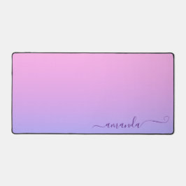 Violett und rosa Ombre Schreibtischunterlage