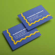 Violett und sonnige gelbe Wavy-Rahmen