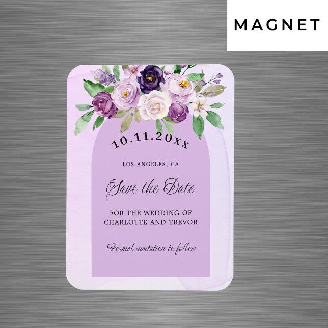 Violett-violette Blumenschrift Magnet (Von Creator hochgeladen)