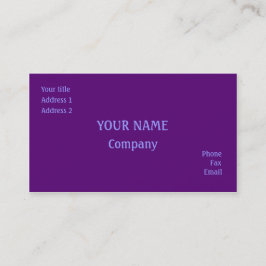 Violett Visitenkarte