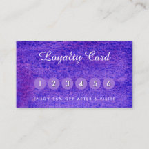 Violett-Visitenkarten