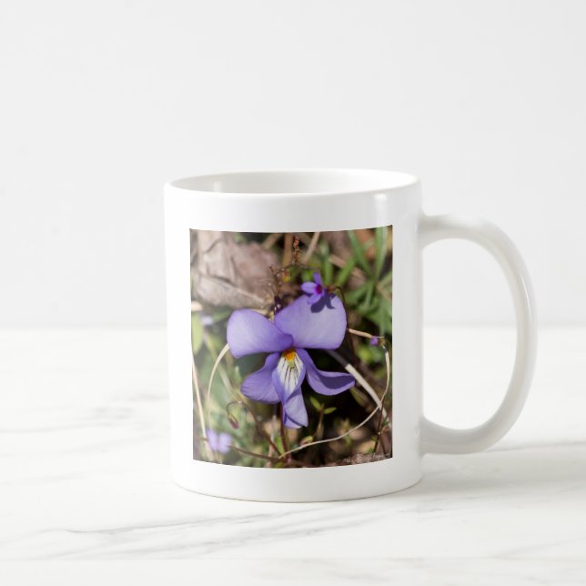 Violett von Vögeln mit Blüten Tasse (Rechts)