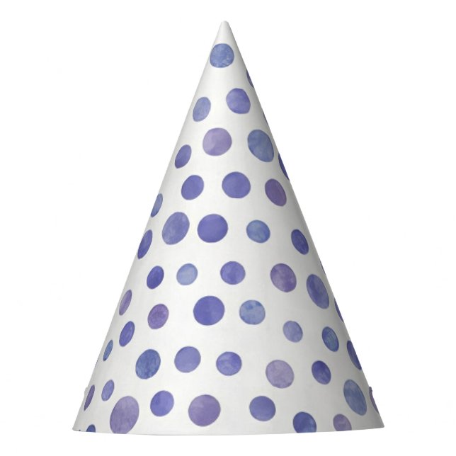 Violett-Wasserdoten-Party-Hut Partyhütchen (Vorderseite)
