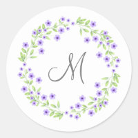 Violett Wasserfarbenblüten Gewirr