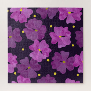 Violett Whispers: Blumenkohle Elegante Puzzle