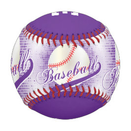 Violett | White Retro Baseball Sports