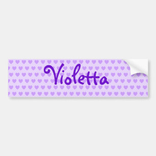 Violetta Lila Autoaufkleber