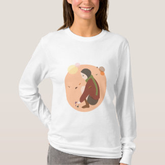 Violettas Herbst ~ Damen-lange Hülse T-Shirt
