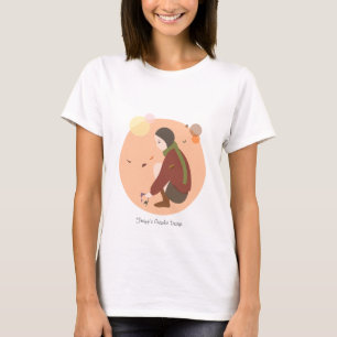 Violettas Herbst ~ grundlegendes mit Kapuze T-Shirt