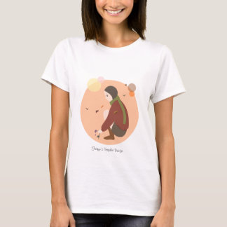 Violettas Herbst ~ grundlegendes mit Kapuze T-Shirt