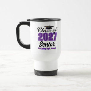 Violette Abschlussklasse 2027 Senior Custom High S Reisebecher