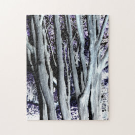 Violette Baum- des Waldeslila graue Puzzle